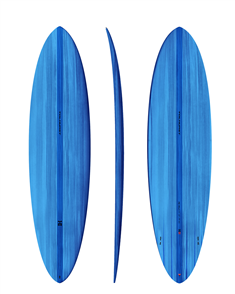 Thunderbolt Harley Ingleby Mid 6 Twin Surfboard, Ocean Blue
