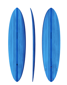 Thunderbolt Surfboards Harley Ingleby Mid 6 Twin Surfboard RED, Ocean Blue
