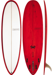 Modern Love Child PU Surfboard, Red Tint