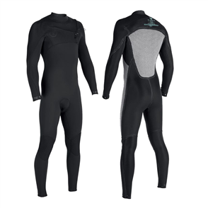 Vissla Wetsuits SEVEN SEAS 4/3MM FULL CHEST ZIP STEAMER, Stealth