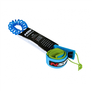 NSP 06 SUP Coil Leash Double Swivel 10ft 7mm