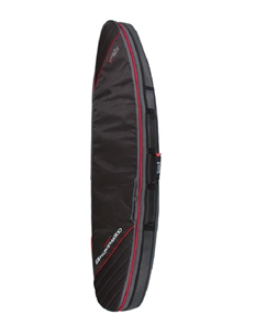 Ocean & Earth TRIPLE COMPACT SURFBOARD COVER, BLACK/ RED