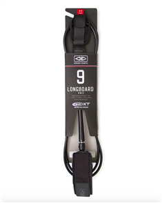 Ocean & Earth Longboard Knee Comp Premium XT 9'0 Leash, Black