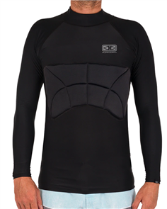 Ocean & Earth Rib Guard Padded Long Sleeve Top, Black