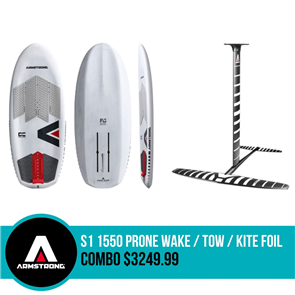 Armstrong Foils S1 1550 PRONE WAKE / TOW / KITE FOIL COMBO