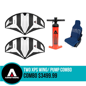Armstrong Foils 2x XPS WING + PUMP COMBO