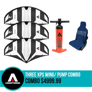 Armstrong Foils 3x XPS WING + PUMP COMBO