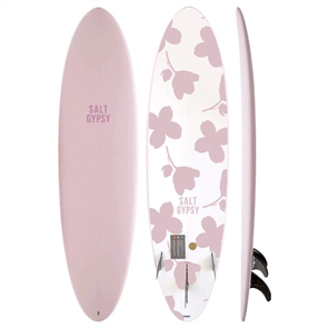 Salt Gypsy Surfboards Mid Tide ES Surfboard, Dirty Pink