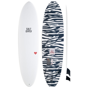 Salt Gypsy Surfboards x CYNTHIA ROWLEY Mid Tide ES CR Surfboard, Shark Deterrent