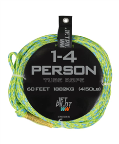 Jet Pilot 1-4 PERSON TUBE ROPE, GRN