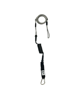 Kaohi INVIZ HYBRID COIL/BUNGEE CARABINER 7mm, BLK