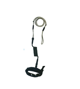 Kaohi INVIZ HYBRID COIL/BUNGEE CALF CUFF 7mm, BLK