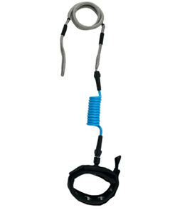 Kaohi INVIZ HYBRID COIL/BUNGEE CALF CUFF 7mm, BLU