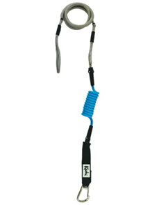 Kaohi INVIZ HYBRID COIL/BUNGEE CARABINER 7mm, BLU