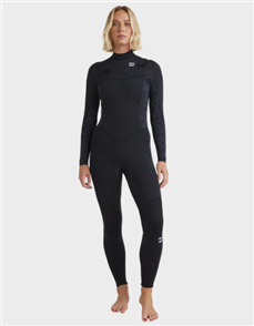 Billabong Wetsuits 4/3MM SYNERGY NATURAL CZ STEAMER, BLACK FADE