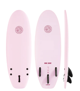 Gnaraloo Dune Buggy Soft Surfboard, Marshmallow Pink