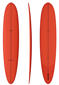 Thunderbolt Surfboards Kai Sallas Lava Flow Longboard, Lava Red