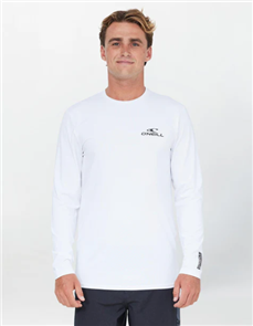 O'Neill CLEAN & MEAN L/S RASH TEE, White