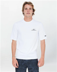 O'Neill CLEAN & MEAN S/S RASH TEE, White