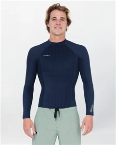 O'Neill HYPERX LS CREW WETSUIT TOP 1.5MM, CARBON BLUE