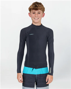 O'Neill YOUTH HYPERX LS CREW WETSUIT TOP 1.5MM,GUNMETAL