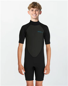 O'Neill YOUTH FACTOR BZ SS SPRING SUIT 2MM, BLK/BLK