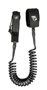 Creatures Of Leisure Sup 10 Coiled Ankle Double Swivel Leash, Black Black