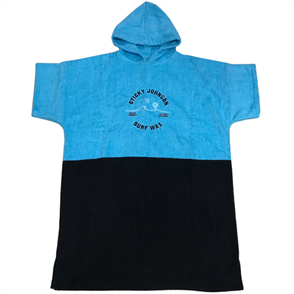 Sticky Johnson Palm Wave Hooded Towel Unisex, Aqua