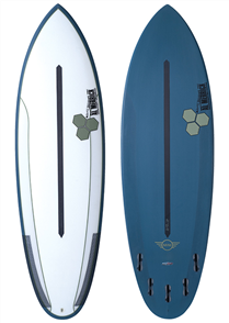 Channel Islands Mini Dual Core Surfboard, Blue Green