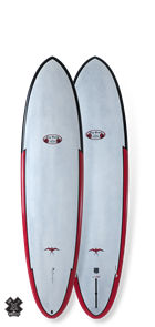 Takayama Egg Tuflite Pro Carbon Surfboard, Red