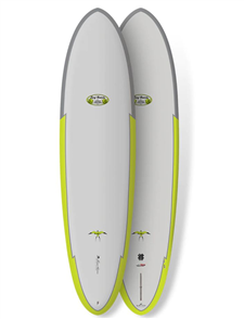 Takayama Egg Surfboard, Grey/ Yellow