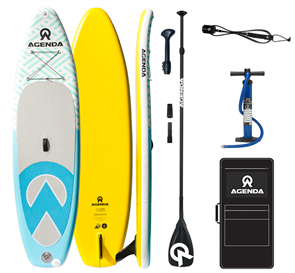 Agenda Tender iSUP 10'6 Combo with 3pc Adj Fibreglass Paddle & 10ft Leash TM