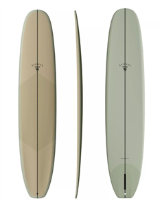 Thunderbolt Skin Dog OG Double Scoop Longboard Surfboard, SAND/SAGE