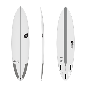 Torq TECnicolour M2 Surfboard, White