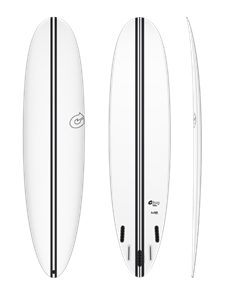 Torq Tec M2 V+ Mid-Length Performace Surfboard, White