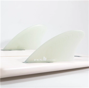 FCS II Retro Keel PG White Twin  Fins