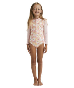 Billabong Wetsuits LITTLE DAISY 1PCE SUNSHIRT, PALE PINK