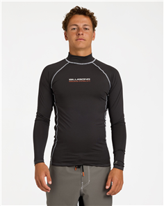 Billabong Wetsuits SPEC 73 PF LS RASHGUARD, WASHED BLACK