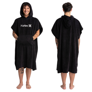 Hurley O&O Hooded Towel, Black