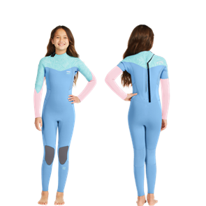 Billabong Wetsuits 3/2mm TEEN SYNERGY BACK ZIP GBS FULL STEAMER, SURFSIDE