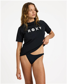 Roxy ESSENTIAL SS LYCRA 50+ UPF RASH TOP, ANTHRACITE