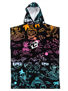 Creatures Of Leisure Youth Grom Hooded Poncho, Multi