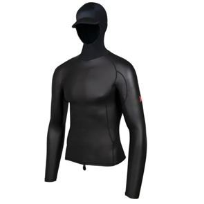 FLORENCE MARINE X Windshield 2.0 Long Sleeve Hooded Rashguard, Black