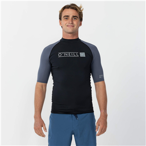 O'Neill REACTOR BLOCK UV SS RASH VEST, BLUE