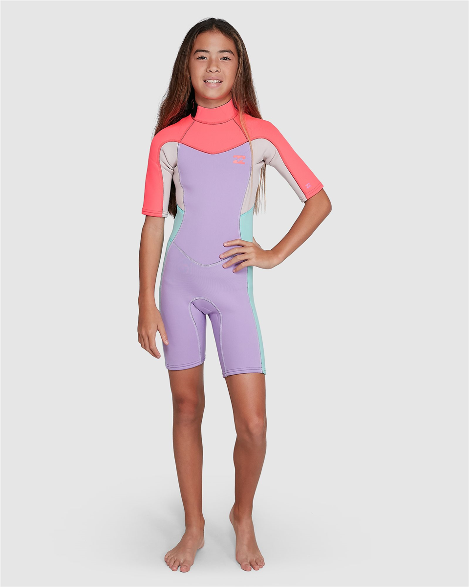 Billabong ragazze Teen Synergy 2/2mm Muta SHORTIE 'BZ-SMERALDO 