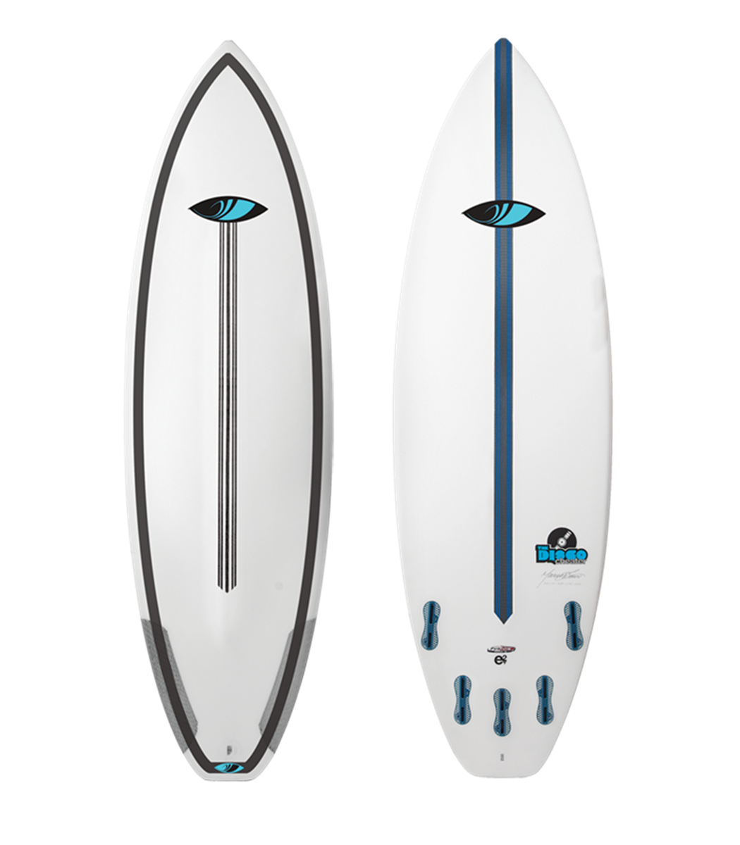 Sharpeye The Disco Cheater 5-Fin Surfboard, White | Underground Surf