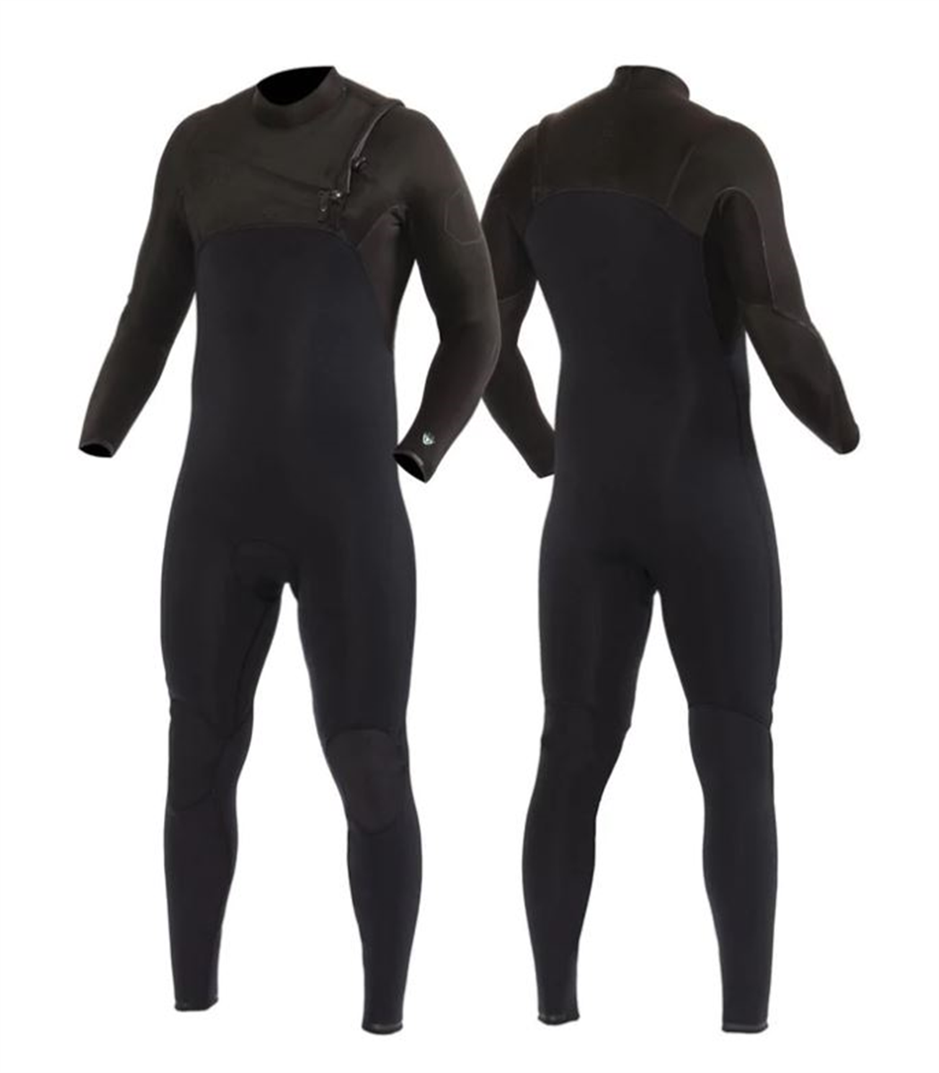 Vissla Wetsuits High Seas 2 Full Chest Zip 4/3Mm Steamer, Stealth