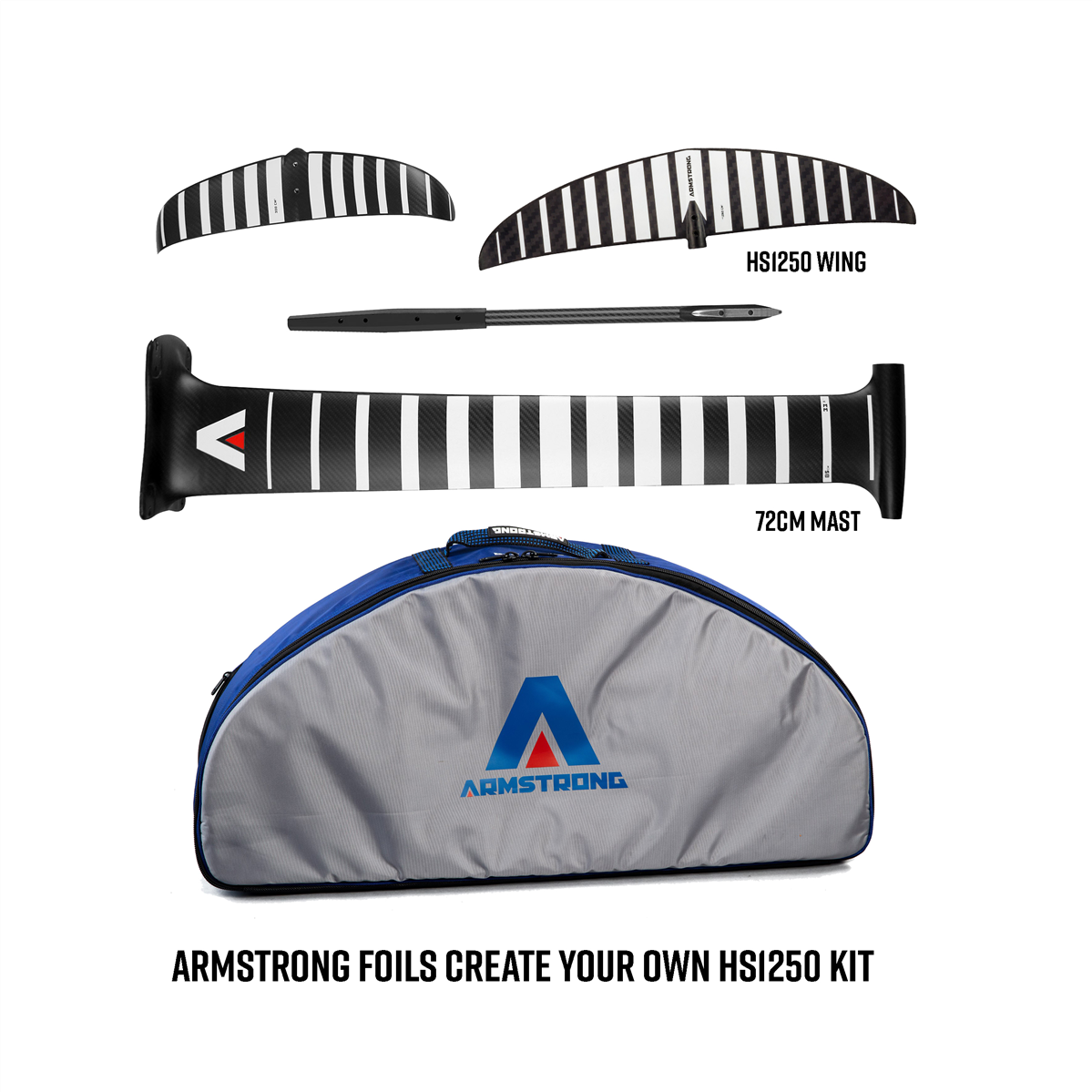 Armstrong HS1250 Wing Complete Foil Kit with 72cm Mast (A+ System)