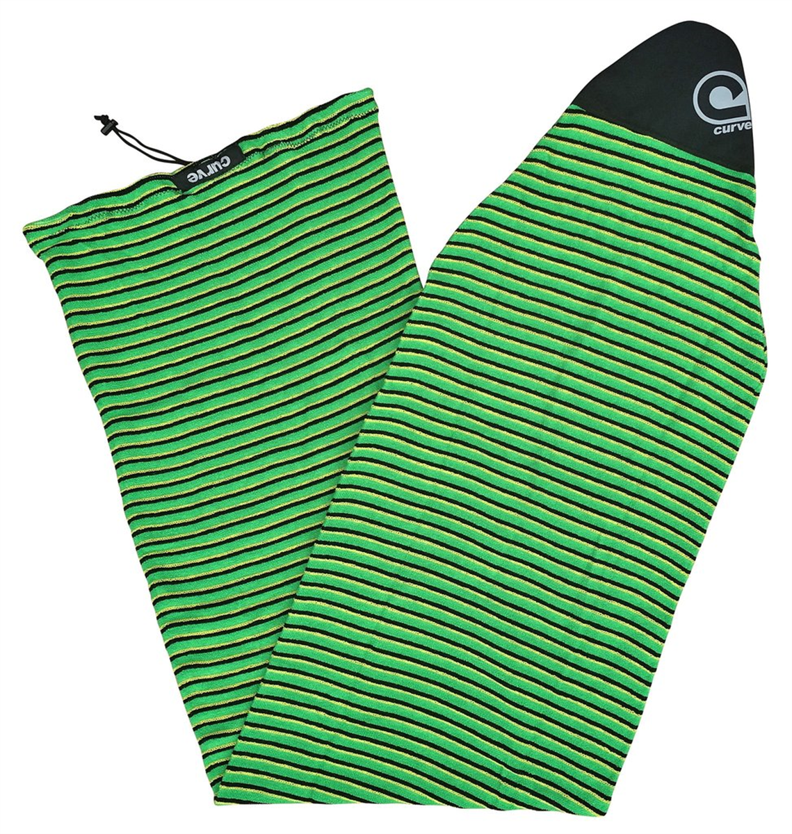 Curve Surfboard Socks Fish, Green Horizon Underground Surf