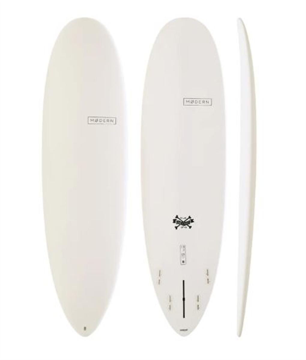 Modern Love Child Epoxy Soft Surfboard, White Underground Surf